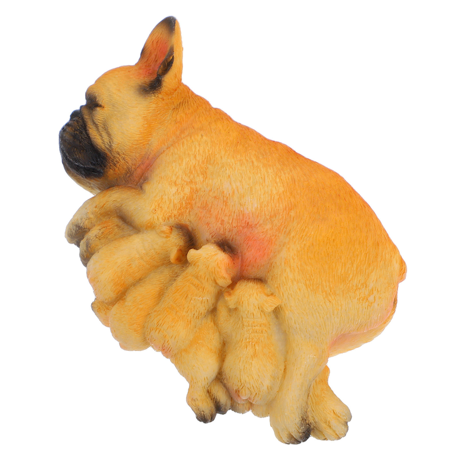 Succulent Arrangement Mini - Realistische Mini-Französische Bulldoggen-Harzfigur Welpen-Skulptur für Feengärten